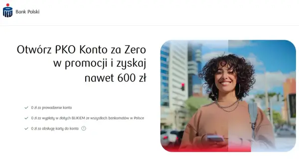 PKO Konto za Zero w promocji: 0 zł za prowadzenie, wypłaty BLIKIEM i obsługę karty. Sprawdź warunki!