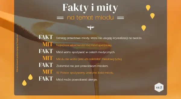 Fakty i mity o miodzie. Czy miód akacjowy ma właściwości lecznicze? Sprawdź, co jest prawdą, a co mitem.