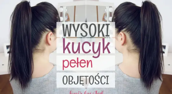 Wysoki kucyk pełen objętości, idealny na co dzień.