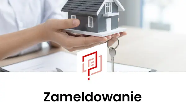 Ręce trzymają model domu i klucze. Czy można się zameldować w budynku bez odbioru?