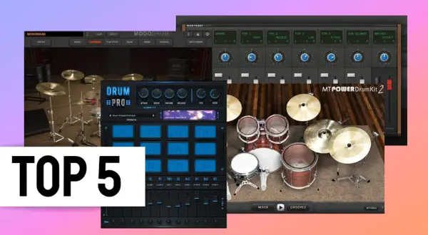 Top 5 drum software free: MODODRUM, DRUM PRO, MT POWER Drum Kit 2 und mehr.
