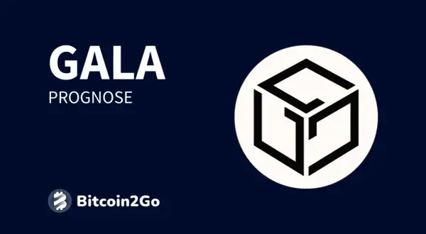 GALA Prognose: Ein Logo mit einem stilisierten Würfel im Kreis, das die GALA coin repräsentiert. Bitcoin2Go.