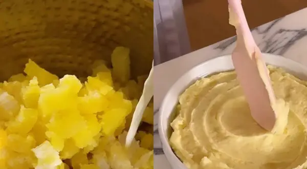 Dodawanie mleka do ziemniaków, aby uzyskać idealne puree. Sprawdź, jak zagęścić puree do perfekcji.