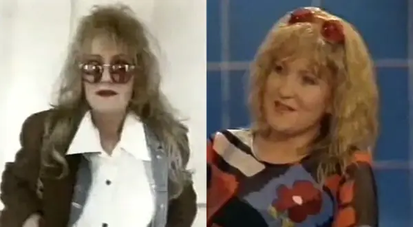 Marek Kondrat w roli cycoliny z reklamy mydełka Fa. Tekst z lat 90.