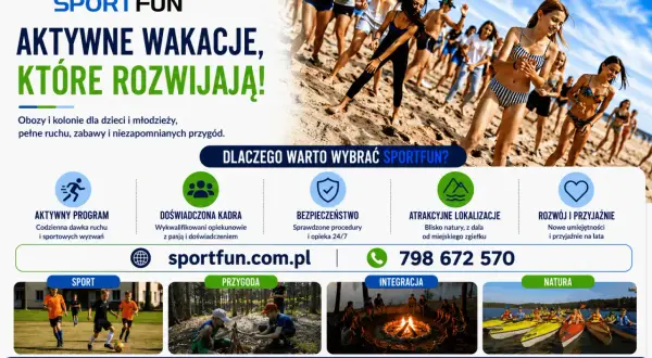 Aktywne wakacje dla nastolatków pełne ruchu i przygód. Sport, integracja i rozwój z doświadczoną kadrą.