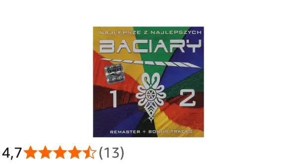 Okładka albumu "Baciary utwory" z numerami 1 i 2, remaster z bonusowymi utworami.