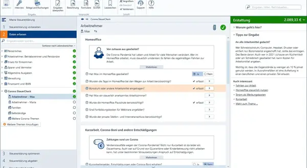 Homeoffice-Pauschale & Arbeitsmittel: So kannst du wiso steuer absetzen. Die Software hilft bei der Erfassung von Kosten für dein Arbeitszimmer.