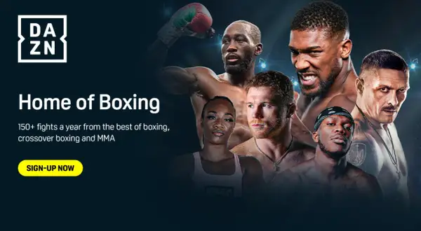 DAZN's Home of Boxing features diverse fighters across various boxing weight classes. Sign up now for 150+ fights a year!
