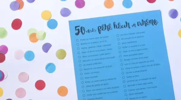 Lista de 50 cosas para hacer en verano, con ideas para disfrutar en casa y al aire libre. ¡Un verano lleno de aventuras!
