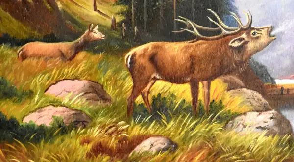 Röhrender Hirsch: Wert erkennen ist Ihr Bild Kunst oder Kitsch?
