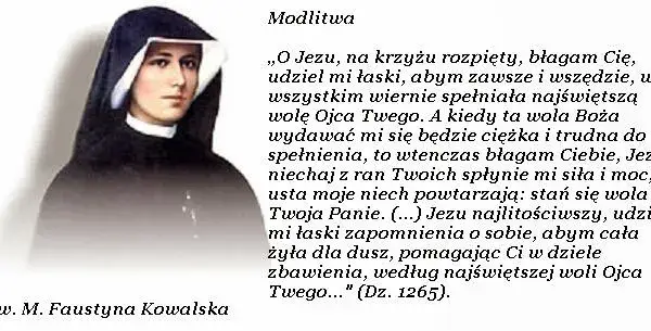 Jaka była ulubiona modlitwa świętej faustyny i jej duchowe znaczenie