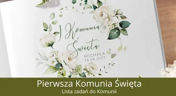 Komunia Święta chłopca: Checklista od A do Z
