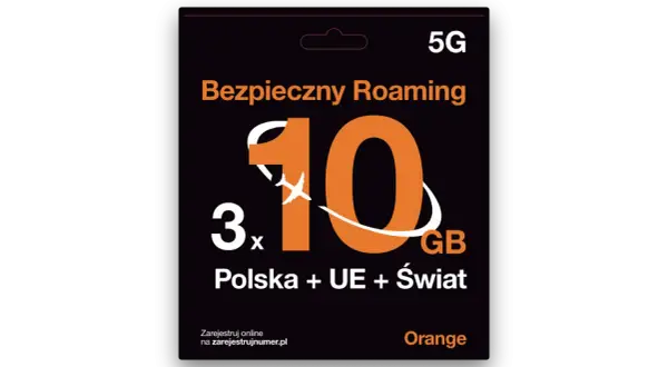 Chcesz wiedzieć, jak sprawdzić, czy masz włączony roaming Orange? Ta karta SIM oferuje 10 GB na Polskę, UE i świat.