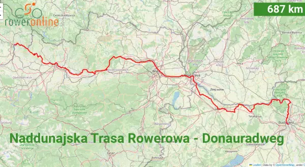 Najlepsza mapa Naddunajskiej Trasy Rowerowej - szczegóły i trasy