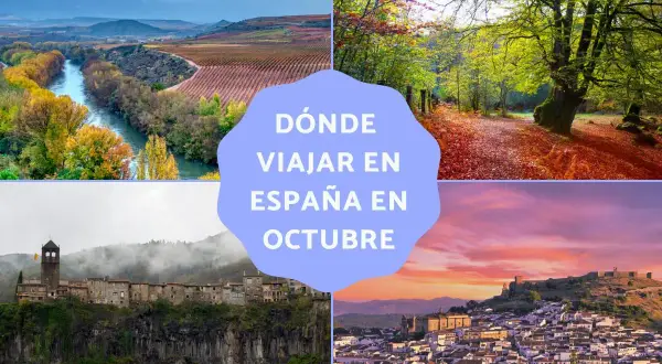 Paisajes de España para visitar en octubre: La Rioja, Navarra, Cataluña y Andalucía.