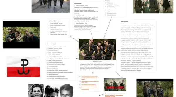 Alek, Zośka i Rudy, bohaterowie "Kamieni na Szaniec", w akcji i na zdjęciach.