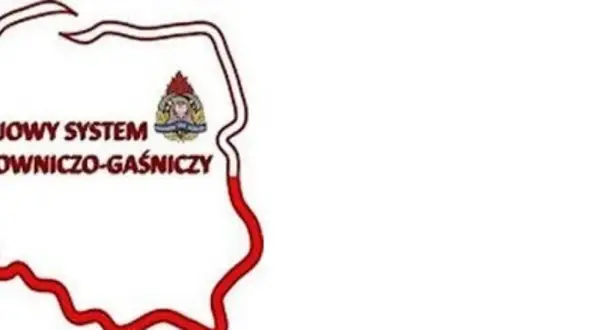 Logo KSRG - Krajowy System Ratowniczo-Gaśniczy. Symbolizuje ochronę i bezpieczeństwo na terenie Polski.