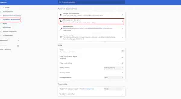Ustawienia prywatności i bezpieczeństwa przeglądarki Chrome. Dowiedz się, jak sprawdzić historię przeglądarki i zarządzać plikami cookie.