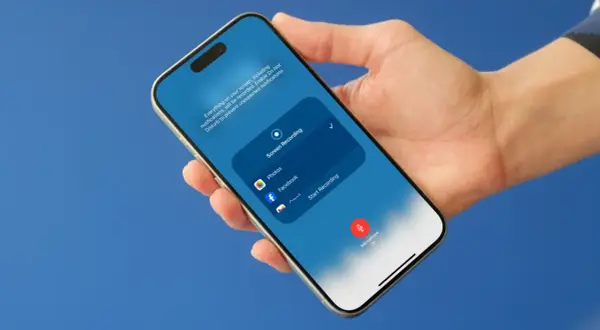 Chcesz wiedzieć, jak nagrać ekran telefonu? Na ekranie telefonu widać opcję "Screen Recording" i przycisk "Start Recording".