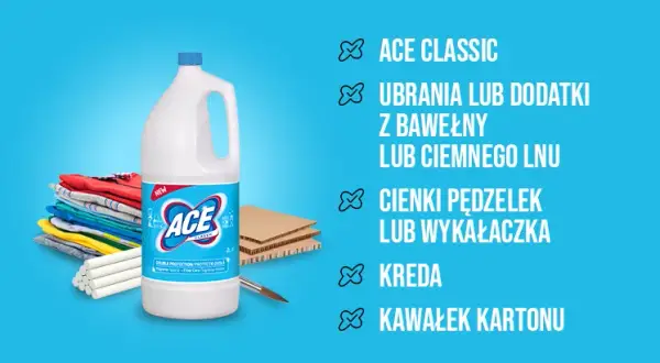 Jak stosować wybielacz ACE, aby uzyskać najlepsze efekty prania