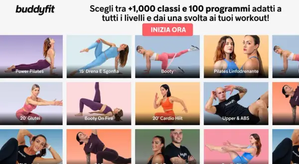 Allenamenti per rafforzare i muscoli core, come Pilates e addominali, con istruttori su Buddyfit.