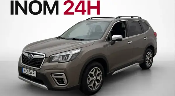 Brun Subaru Forester, redo för hemleverans i Sverige inom 24h.