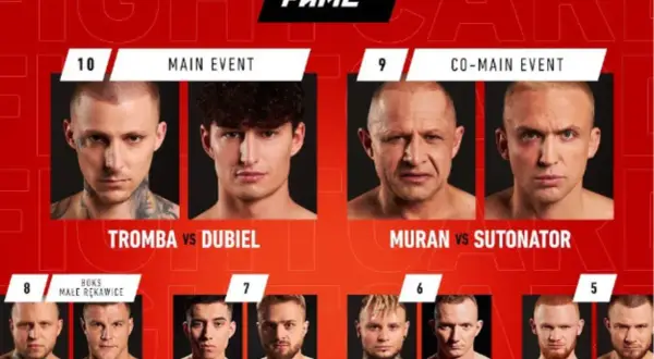 Karta walk FAME MMA 16: Tromb vs Dubiel, Muran vs Sutonator i inne pojedynki.