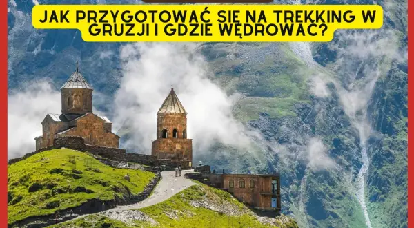 Góry kaukaz. Kościół Gergeti na tle majestatycznych szczytów. Przygotuj się na trekking w Gruzji!