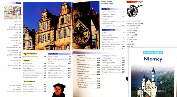 Niemcy: spis treści, mapy, zabytki i porady dla podróżnych. Wprowadzenie do zwiedzania, historia i praktyczne informacje.