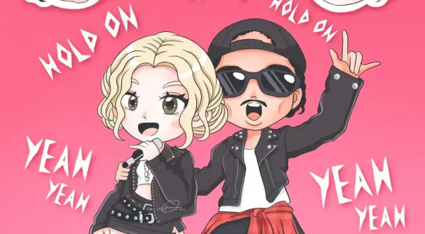 Chibi para z teledysku "Hold On, Yeah Yeah" z albumu "Rose Apt." w stylu anime.