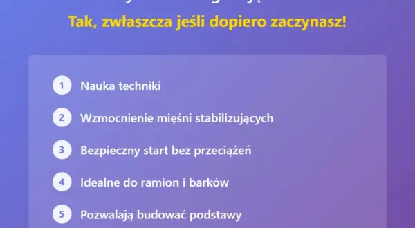 Jakie hantle na początek? 1 kg to świetny wybór do nauki techniki, wzmocnienia mięśni stabilizujących i bezpiecznego startu bez przeciążeń.
