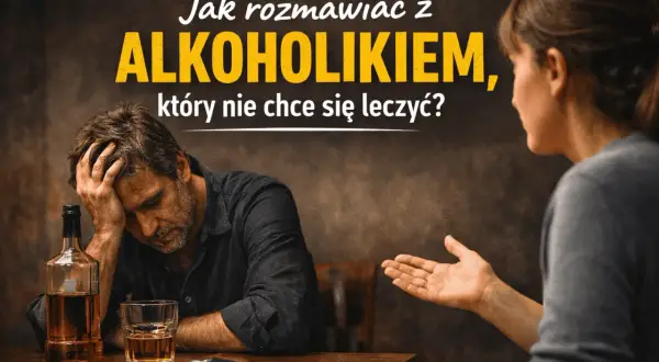Jakie argumenty trafiają do alkoholika, który nie chce się leczyć? Mężczyzna z butelką alkoholu i kluczykami do samochodu, kobieta gestykuluje.