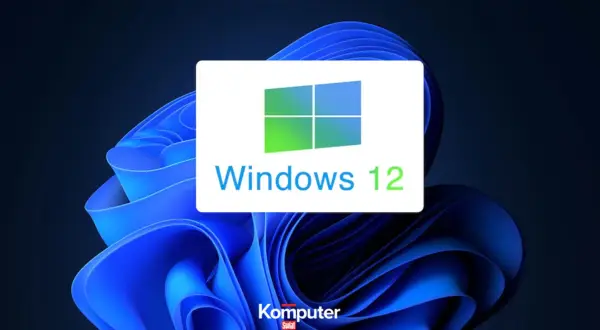 Logo Windows 12 na tle niebieskich fal. Sprawdź, czy Twój komputer spełnia wymagania Windows 12.