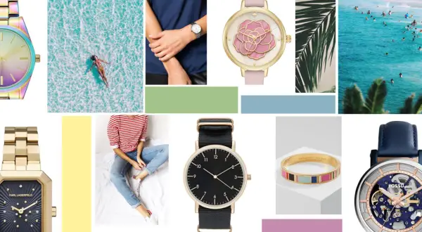 Czy zegarek to biżuteria? Złote, tęczowe, eleganckie i sportowe modele, a także bransoletka Kate Spade.
