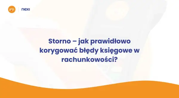 Storno – jak prawidłowo korygować błędy księgowe w rachunkowości? Grafika przedstawia terminal płatniczy z tekstem.
