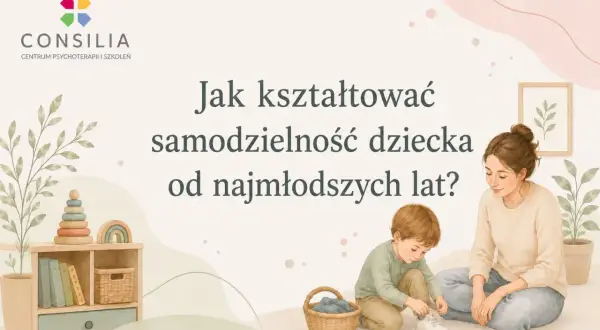 Mama uczy syna wiązać sznurówki. To świetne czynności samoobsługowe przykłady dla dzieci.