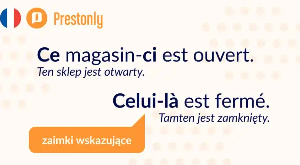 Zaimki przymiotne wskazujące w języku francuskim - jak je stosować?