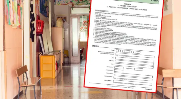 Formularz ZUS Z-15A dotyczący zasiłku opiekuńczego nad dzieckiem. Wniosek o opiekę na dziecko.