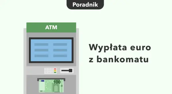 Bankomat z wypłaconą stówką euro. Dowiedz się, czy w bankomacie można wypłacić euro.