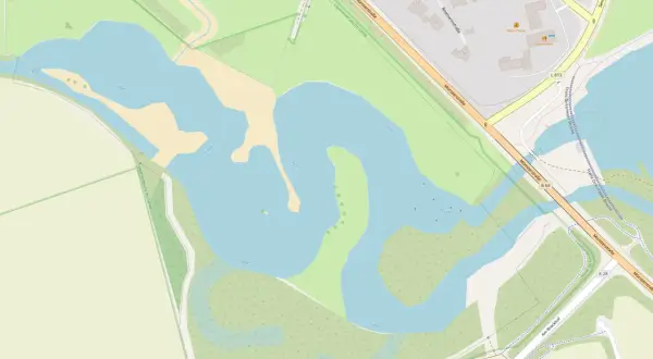 Karte zeigt Lippe bei Paderborn. Ein idealer Ort zum Angeln, mit Wasserflächen und Grünflächen.