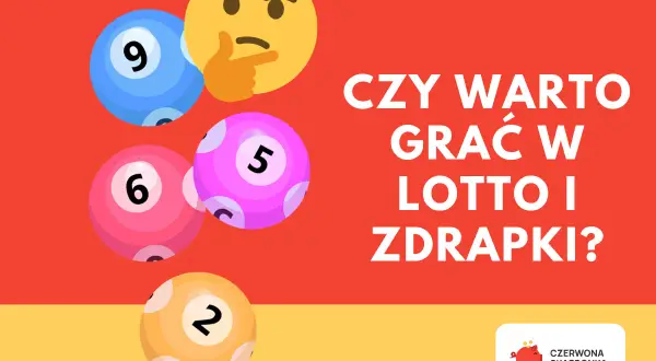 Zastanawiasz się, dlaczego fani podejrzewają, że zdrapki za 1 zł mają najwięcej pustych losów? Grafika z kulkami do lotto i pytaniem "Czy warto grać w Lotto i zdrapki?".