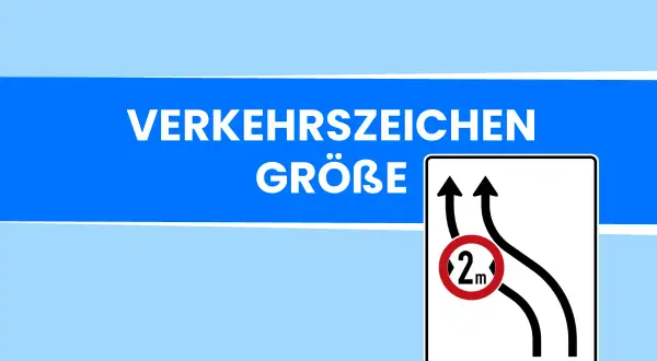 Verkehrszeichen: Überholverbot für Fahrzeuge über 2m Breite. Zwei Fahrspuren, eine davon wird gesperrt.