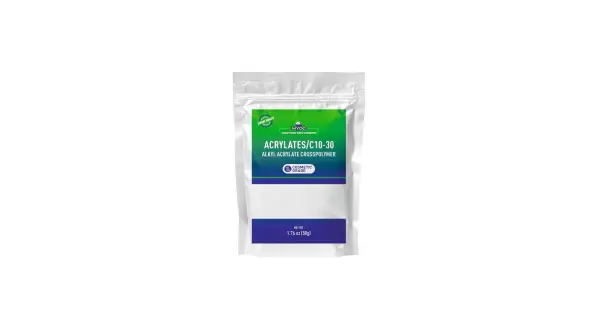 Opakowanie z MYOC Acrylates/C10-30 Alkyl Acrylate Crosspolymer, składnikiem do tworzenia kosmetyków.