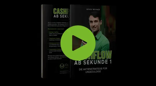 Buchcover "Cashflow ab Sekunde 1" von Kevin Wehner. Erklärt die Bedeutung von Cashflow für Anleger.