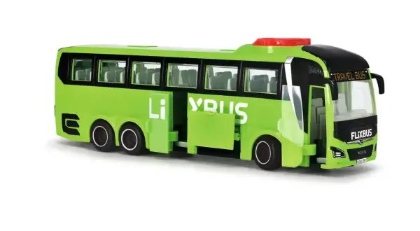 Zielony autobus FlixBus z otwartymi drzwiami, idealny na podróż. Gdyby tylko można było łatwo dokonać flixbus zwrot biletu!