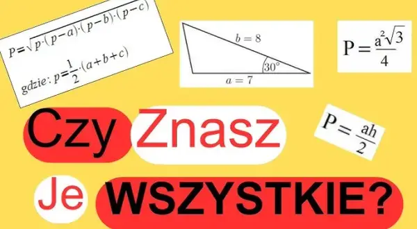 Pole trójkąta bez wysokości? 3 metody, które musisz znać!
