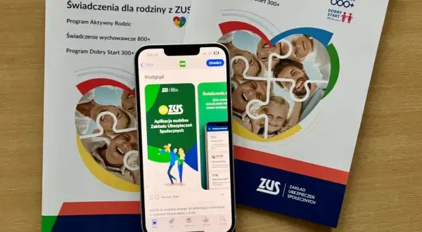 ZUS oferuje świadczenia dla rodziny, w tym 800+ i Dobry Start 300+. Aplikacja mZUS ułatwia dostęp do nich.