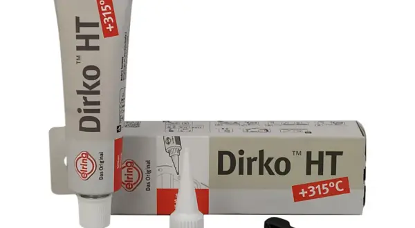 Zestaw Dirko HT z uszczelniaczem silikonowym. Sprawdź, ile schnie Dirko, by zapewnić trwałe uszczelnienie do 315°C.