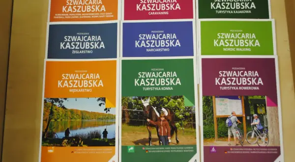 Książki z serii "Szwajcaria Kaszubska" zachęcają do aktywnego wypoczynku: wędkowania, żeglarstwa, jazdy konnej, rowerowej i narciarstwa.