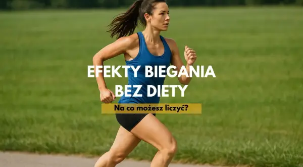 Kobieta biegnie, pokazując, jak biegac by schudnac. Efekty biegania bez diety.